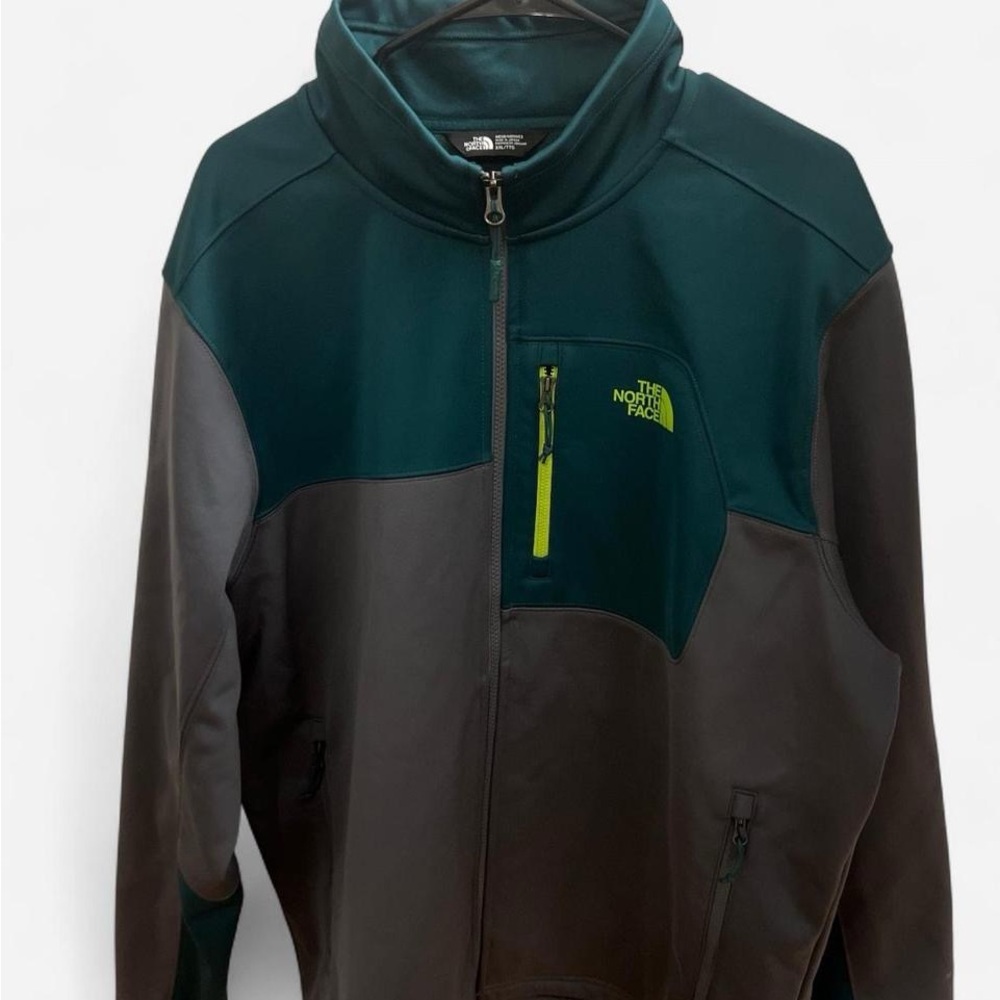 The North Face Men's Performance Jacket - Teal and Dark Gray
